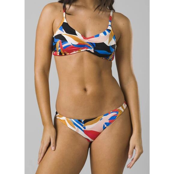 prAna Size Medium Tropics Elina Swim Reversible Bikini Bottom Swimsuit P1-10 - Picture 1 of 10